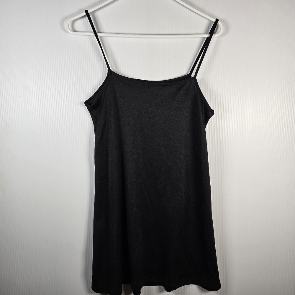 Free People Black Lace Dress with Pink Geometric Patterns Black Slip Under SizeS - Picture 12 of 13